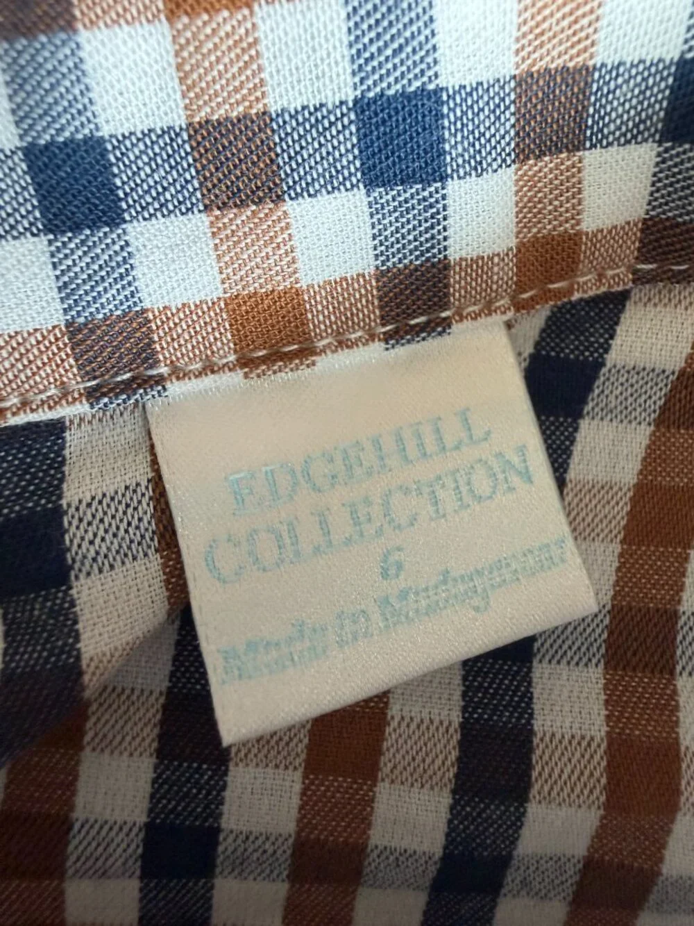 Edgehill Collection Boys Plaid Long Sleeve Shirt and Pants Set Sz 6 NWT